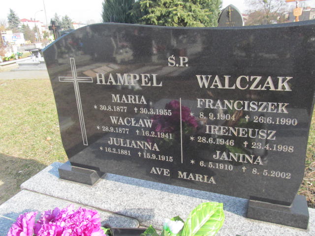 Ireneusz Walczak 1946 Wieruszów - Grobonet - Wyszukiwarka osób pochowanych