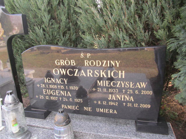 Mieczysław Owczarski 1933 Wieruszów - Grobonet - Wyszukiwarka osób pochowanych