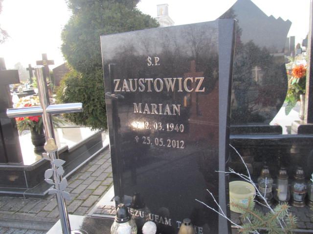 Marian Zaustowicz 1940 Wieruszów - Grobonet - Wyszukiwarka osób pochowanych