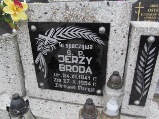 Jerzy Broda  1941 Wieruszów - Grobonet - Wyszukiwarka osób pochowanych