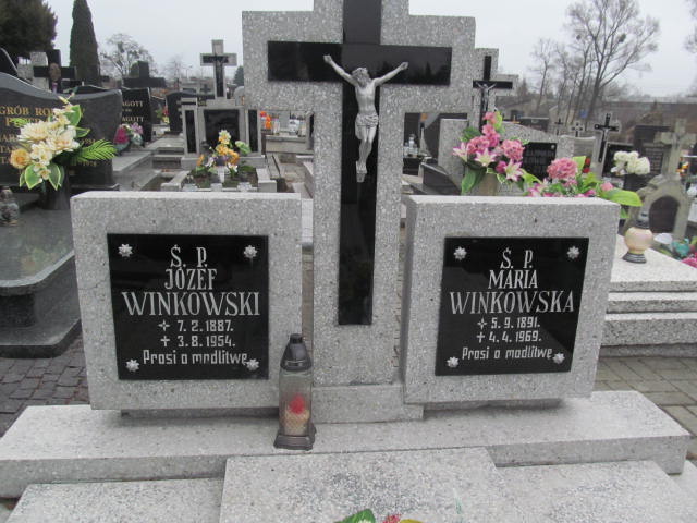 Maria Winkowska 1891 Wieruszów - Grobonet - Wyszukiwarka osób pochowanych