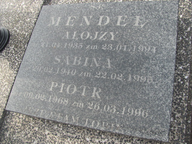 Piotr Mendel 1968 Wieruszów - Grobonet - Wyszukiwarka osób pochowanych