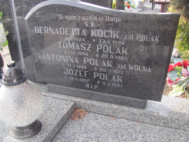 Tomasz Polak 1890 Wieruszów - Grobonet - Wyszukiwarka osób pochowanych