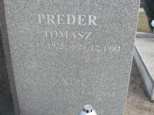 Tomasz Preder 1923 Wieruszów - Grobonet - Wyszukiwarka osób pochowanych