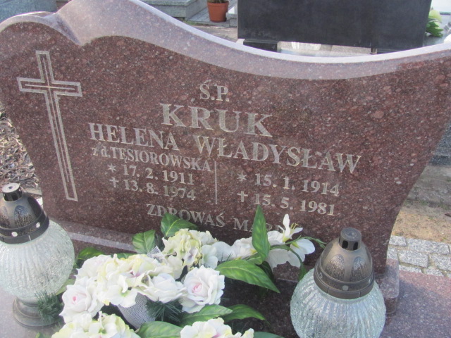 Helena Kruk 1911 Wieruszów - Grobonet - Wyszukiwarka osób pochowanych