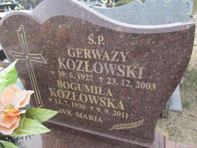 Gerwazy Kozłowski 1927 Wieruszów - Grobonet - Wyszukiwarka osób pochowanych